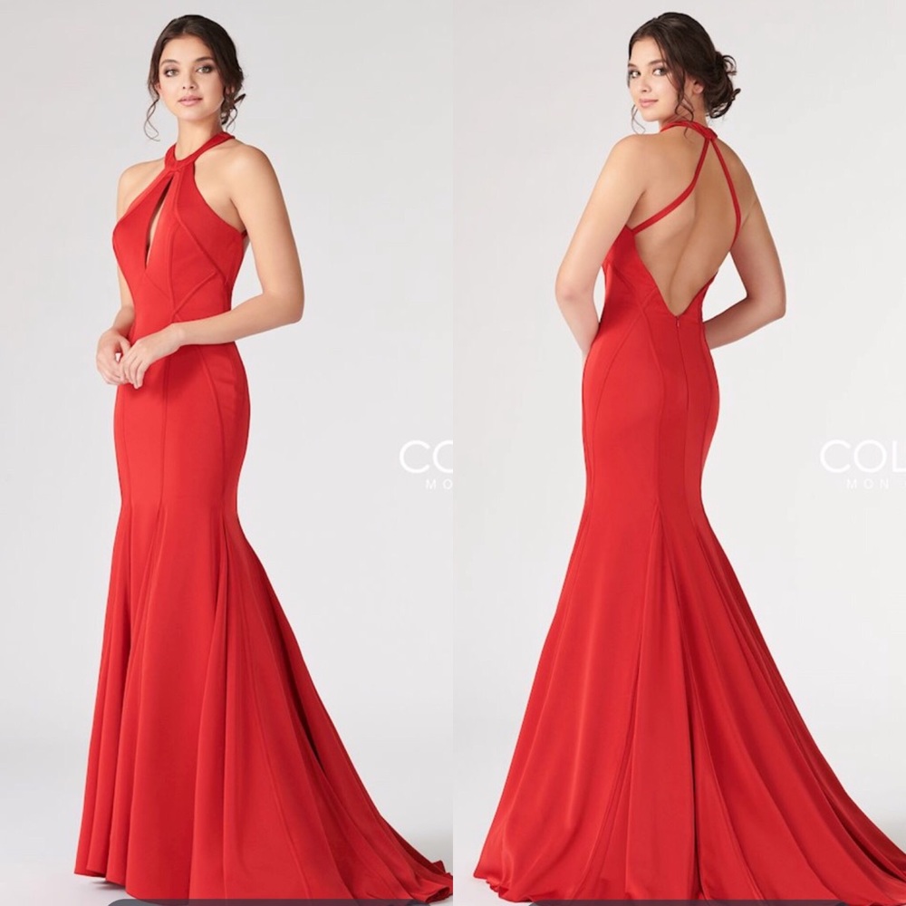 NWT Colette for Mon Cheri CL19809 Red Gown